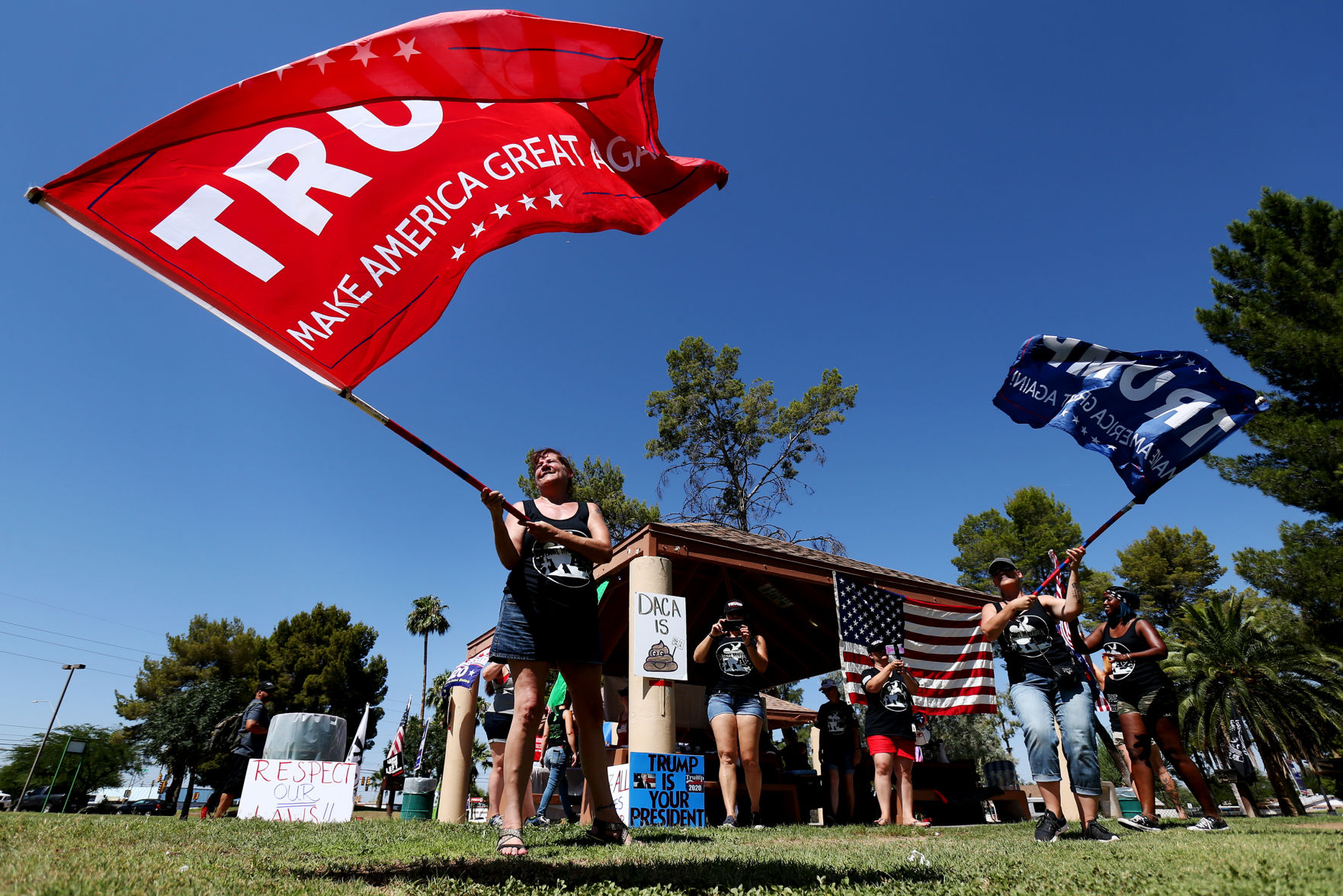 Patriot Movement AZ rally at Reid Park